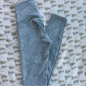 Lululemon Wunder Under High-Rise Tight 28" Reptilia Jacquard Chambray Starlight